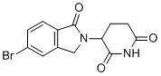3-(5-溴-1-氧代异吲哚啉-2-基)哌啶-2,6-二酮分子结构 (CAS 1010100-26-1)
