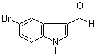 structure of CAS# 10102-94-0, 5-Bromo-1-methylindole-3-carboxaldehyde
