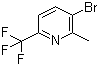 structure of CAS# 1010422-53-3, 3-溴-2-甲基-6-(三氟甲基)吡啶