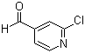 2-氯吡啶-4-甲醛分子结构 (CAS 101066-61-9)