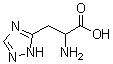 structure of CAS# 10109-05-4, alpha-Amino-1H-1,2,4-triazole-5-propanoic acid