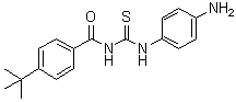 N-[[(4-氨基苯基)氨基]硫代甲酰基]-4-(叔丁基)苯甲酰胺分子结构 (CAS 1011301-27-1)