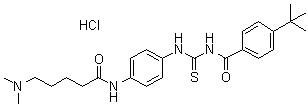 CAS # 1011301-29-3, Tenovin 2, N-[[[4-[[5-(Dimethylamino)-1-oxopentyl]amino]phenyl]amino]thioxomethyl]-4-(1,1-dimethylethyl)benzamide hydrochloride (1:1)