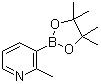 structure of CAS# 1012084-56-8, 2-甲基吡啶-3-硼酸频哪醇酯