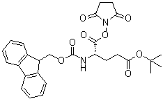 N-芴甲氧羰基-L-谷氨酸 5-叔丁基 1-(2,5-二氧代-1-吡咯烷基)酯分子结构 (CAS 101214-22-6)