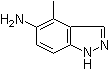 structure of CAS# 101257-89-0, 4-Methyl-1H-indazol-5-amine