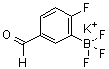 三氟(2-氟-5-甲酰基苯基)硼酸钾分子结构 (CAS 1012868-70-0)