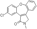 11-氯-2,3-二氢-2-甲基-1H-二苯并[2,3:6,7]氧杂卓并[4,5-c]吡咯-1-酮分子结构 (CAS 1012884-46-6)