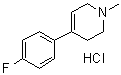 CAS 登录号：1012886-75-7, 4-(4-氟苯基)-1,2,3,6-四氢-1-甲基吡啶盐酸盐