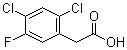 structure of CAS# 10129-77-8, 2,4-二氯-5-氟苯基乙酸