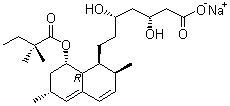structure of CAS# 101314-97-0, Simvastatin sodium salt