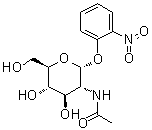structure of CAS# 10139-01-2, 2'-硝基苯基2-乙酰氨基-2-脱氧-alpha-D-吡喃葡萄糖苷