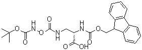 (3S)-3-羧基-6-氧代-7-氧杂-2,5,8-三氮杂壬二酸 9-叔丁基 1-芴甲基酯分子结构 (CAS 1014019-41-0)