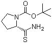 N-Boc-L-硫代脯氨酰胺分子结构 (CAS 101410-18-8)