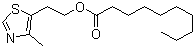 structure of CAS# 101426-31-7, 2-(4-Methyl-5-thiazolyl)ethyl decanoate