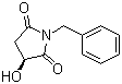 structure of CAS# 101469-91-4, (3S)-N-苄基-3-羟基吡咯烷-2,5-二酮
