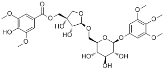 5''-O-Syringoylkelampayoside A分子结构 (CAS 1014974-98-1)