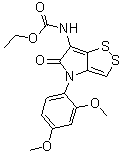 CAS # 1015064-87-5, N-[4-(2,4-Dimethoxyphenyl)-4,5-dihydro-5-oxo-1,2-dithiolo[4,3-b]pyrrol-6-yl]carbamic acid ethyl ester