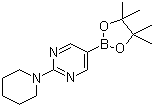 2-哌啶基嘧啶-5-硼酸频哪醇酯分子结构 (CAS 1015242-08-6)