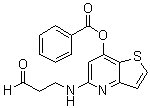 3-[[7-(苯甲酰氧基)噻吩并[3,2-b]吡啶-5-基]氨基]丙醛分子结构 (CAS 1015308-63-0)