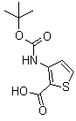 3-[叔丁氧羰基氨基]噻吩-2-甲酸分子结构 (CAS 101537-64-8)