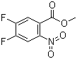 4,5-二氟-2-硝基苯甲酸甲酯分子结构 (CAS 1015433-96-1)