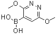 (3,6-二甲氧基哒嗪-4-基)硼酸分子结构 (CAS 1015480-87-1)