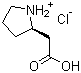 (R)-2-(羧甲基)吡咯烷盐酸盐分子结构 (CAS 101555-60-6)