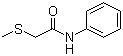 CAS # 10156-36-2, 2-(Methylthio)acetanilide, 2-(Methylthio)-N-phenylacetamide, alpha-(Methylthio)acetanilide