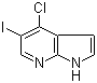 4-氯-5-碘-1H-吡咯并[2,3-b]吡啶分子结构 (CAS 1015610-31-7)