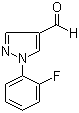 1-(2-氟苯基)-1H-吡唑-4-甲醛分子结构 (CAS 1015845-52-9)
