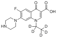 诺氟沙星-d5分子结构 (CAS 1015856-57-1)