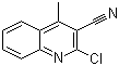 2-氯-4-甲基喹啉-3-甲腈分子结构 (CAS 101617-94-1)