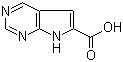 structure of CAS# 1016241-64-7, 7H-吡咯并[2,3-d]嘧啶-6-甲酸