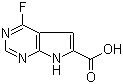 4-氟-7H-吡咯并[2,3-d]嘧啶-6-羧酸分子结构 (CAS 1016241-81-8)