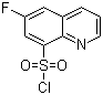 6-氟-8-喹啉磺酰氯分子结构 (CAS 1016515-89-1)