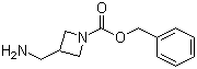 3-(氨基甲基)-1-氮杂环丁烷甲酸苯甲酯分子结构 (CAS 1016731-24-0)