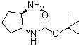 N-[(1R,2R)-2-氨基环戊基]氨基甲酸叔丁酯分子结构 (CAS 1016971-66-6)