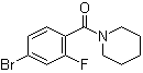 (4-溴-2-氟苯基)-1-哌啶基甲酮分子结构 (CAS 1017035-01-6)