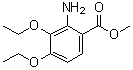 2-氨基-3,4-二乙氧基苯甲酸甲酯分子结构 (CAS 1017083-69-0)