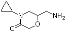6-(氨甲基)-4-环丙基-3-吗啉酮分子结构 (CAS 1017215-55-2)