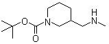 3-[(甲基氨基)甲基]哌啶-1-甲酸叔丁酯分子结构 (CAS 1017356-25-0)
