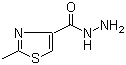2-甲基-4-噻唑甲酰肼分子结构 (CAS 101767-28-6)