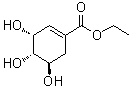 CAS # 101769-63-5, Shikimic acid ethyl ester, [3R-(3alpha,4alpha,5beta)]-3,4,5-Trihydroxy-1-cyclohexene-1-carboxylic acid ethyl ester, Ethyl shikimate