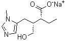 CAS # 101769-87-3, [R-(R*,R*)]-alpha-Ethyl-beta-(hydroxymethyl)-1-methyl-1H-imidazole-5-butanoic acid monosodium salt, Isopilocarpic acid sodium salt