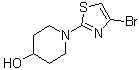 1-(4-溴-2-噻唑基)-4-哌啶醇分子结构 (CAS 1017781-58-6)