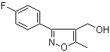 3-(4-Fluorophenyl)-5-methyl-4-isoxazolemethanol molecular structure (CAS 1018297-63-6)
