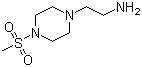 structure of CAS# 1018305-83-3, 4-(甲基磺酰基)-1-哌嗪乙胺