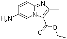 6-氨基-2-甲基咪唑并[1,2-a]吡啶-3-羧酸乙酯分子结构 (CAS 1018305-95-7)