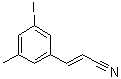 (2E)-3-(3-碘-5-甲基苯基)-2-丙烯腈分子结构 (CAS 1018450-07-1)